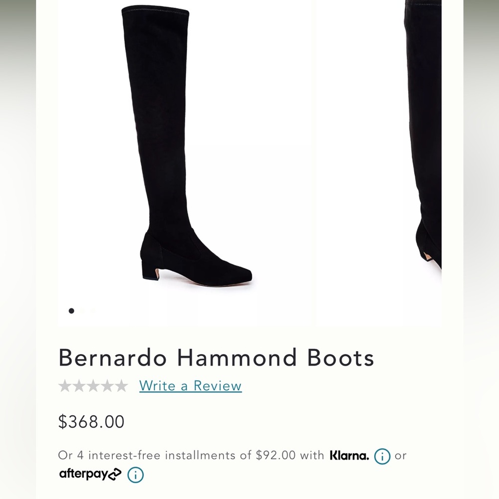 Bernardo boots never worn with stickers!